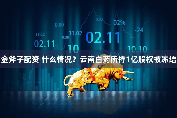 金斧子配资 什么情况？云南白药所持1亿股权被冻结