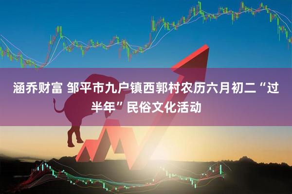涵乔财富 邹平市九户镇西郭村农历六月初二“过半年”民俗文化活动